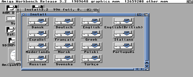 Instalace AmigaOS 3.2