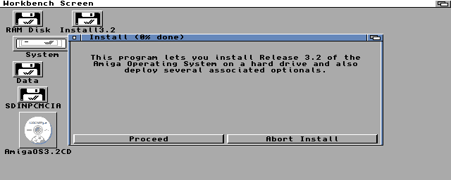 Instalace AmigaOS 3.2