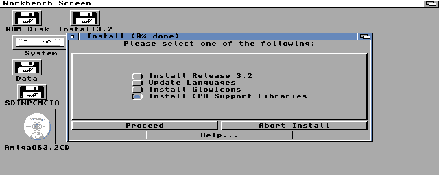 Instalace AmigaOS 3.2