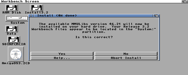 Instalace AmigaOS 3.2