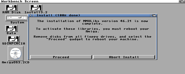 Instalace AmigaOS 3.2