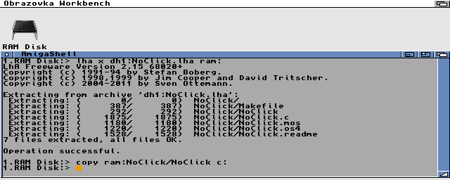 AmigaOS3.2 a NoClick