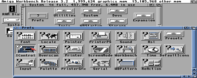 AmigaOS 3.2 - Prefs
