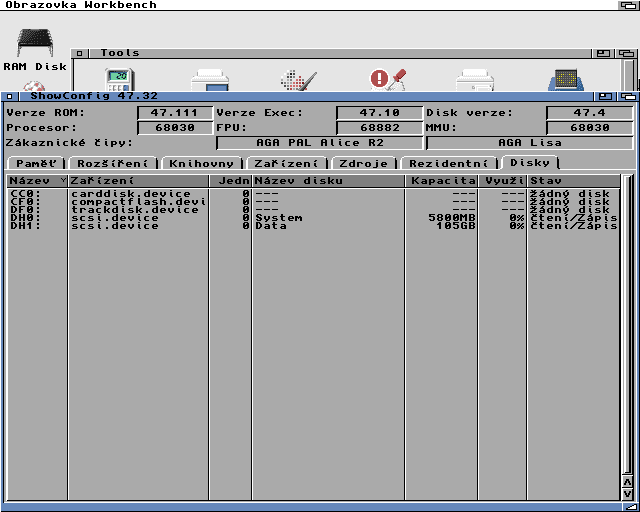 AmigaOS 3.2 s českou lokalizací